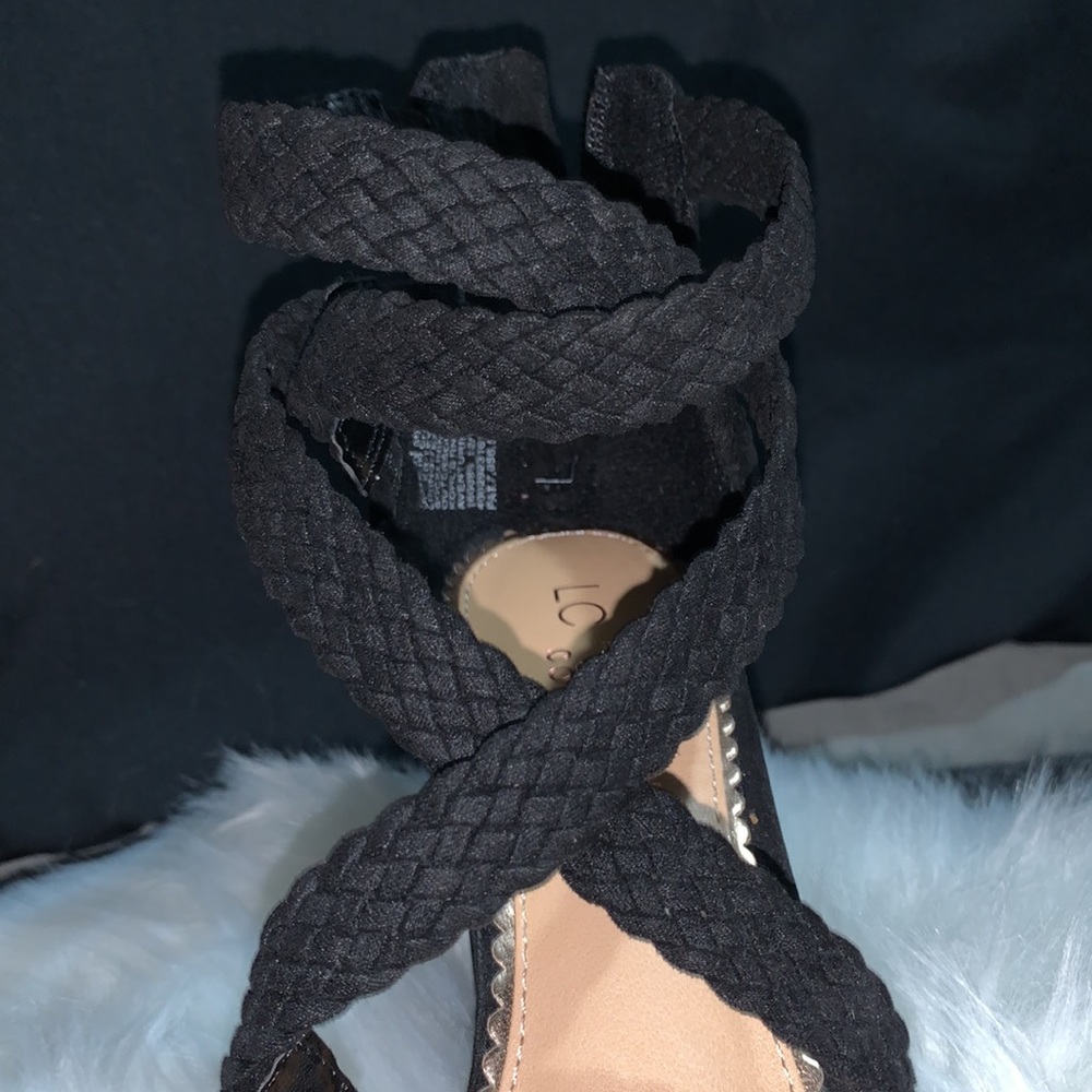 Lauren Conrad heel Sandals with zipper size 6 1/2 - Picture 9 of 10